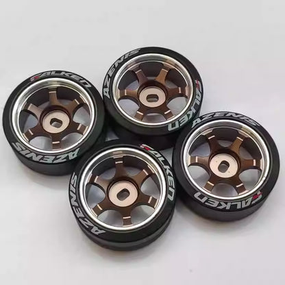 TG 20mm Metal Wheel Hub Upgrade w/ Logo Drift Tires for MINIZ, MINID, DRZ, AWD, BZ, GLA
