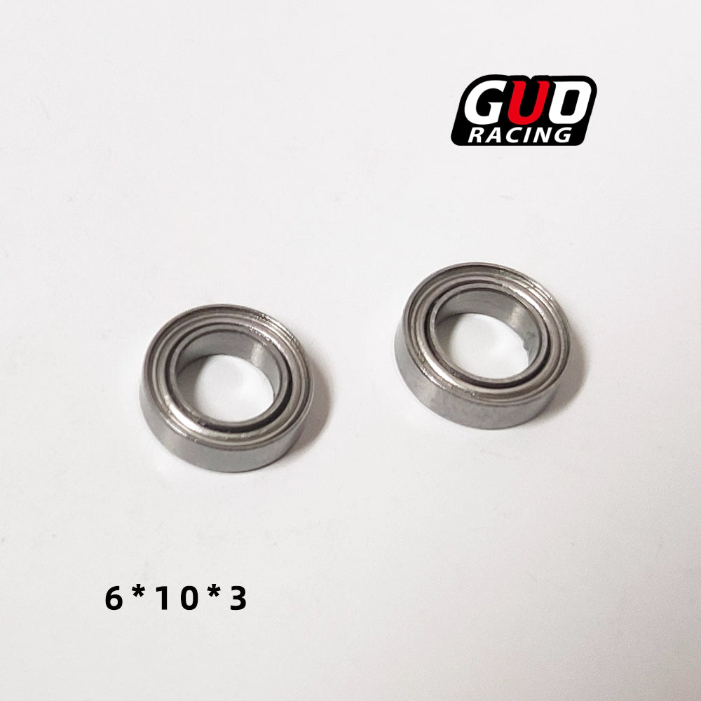 TG Racing Full Metal Ball Bearing Set (3x6x2, 6x10x3, 3x6x2.5mm) for RWD Drift Mini RC