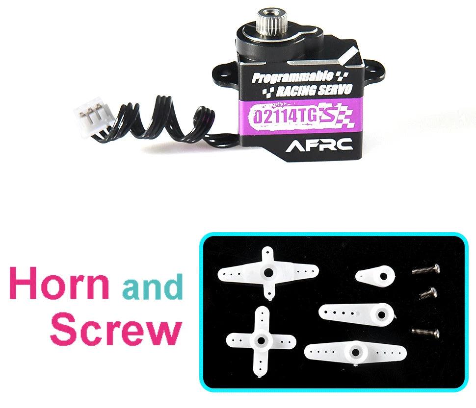 AFRC-D2114TG-S Micro all metal steering gear TG MINI-Q TRC MK2 XRX GLD DRZ ART2 RW00 Drift car modified and graded