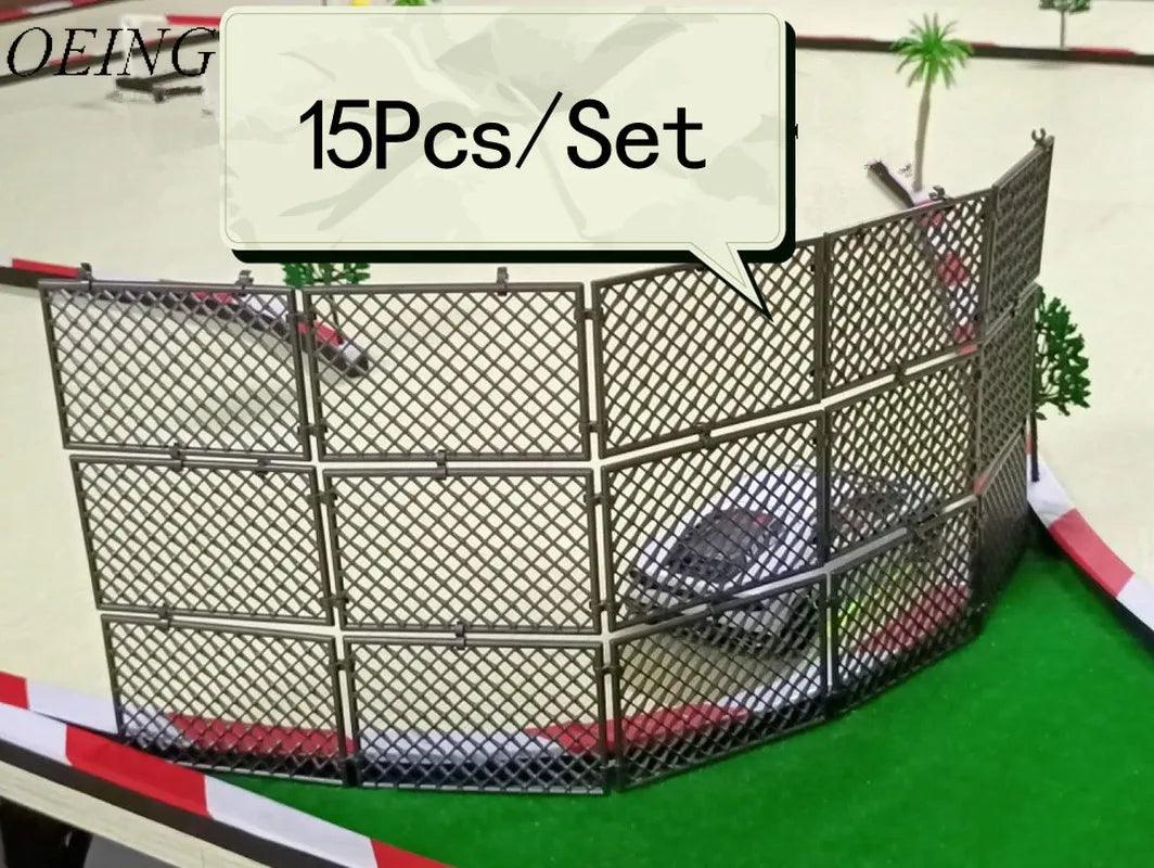Plastic DIY Spliced Fence Net for Mosquito Cart Drift Racetrack Peripheral Scene Decorative Accessories Universal
