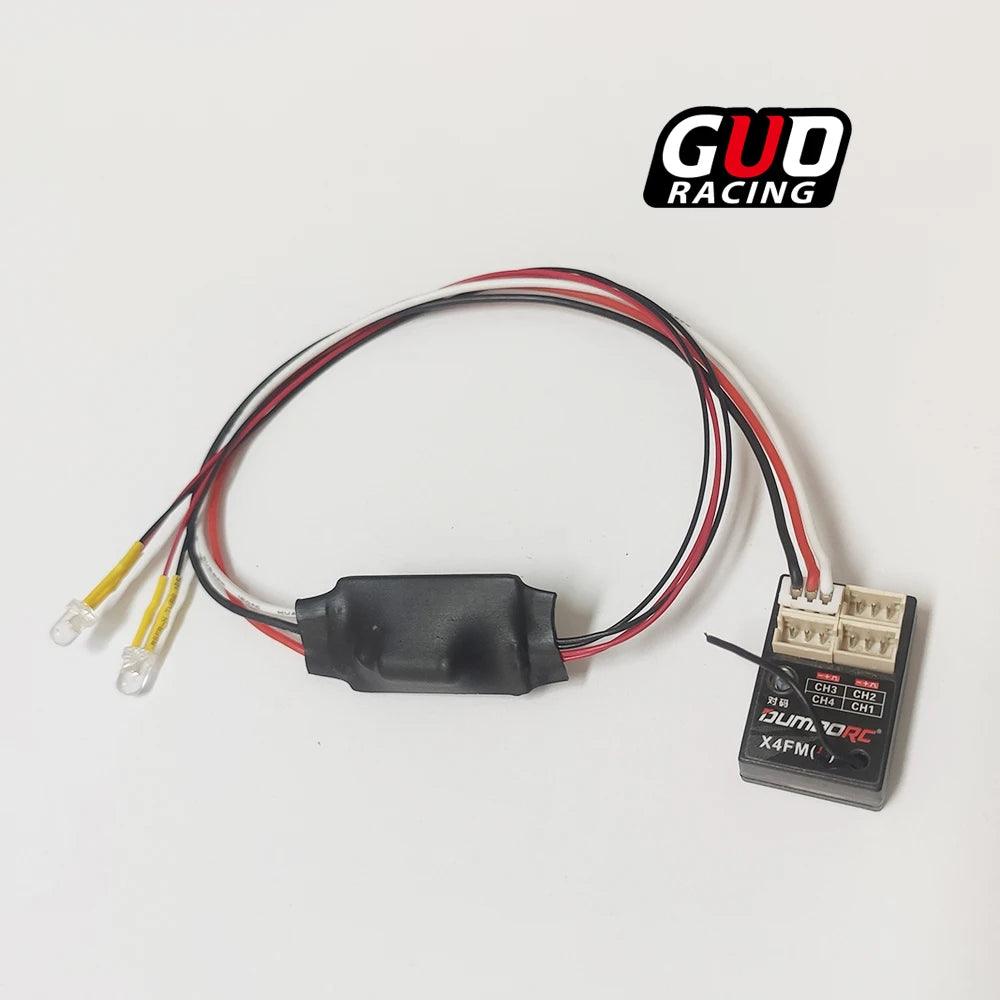 TG Racing 1/24 1/28 MINI receiver FUTABA SANWA NB4 receiver with a ghosting tail-throat light