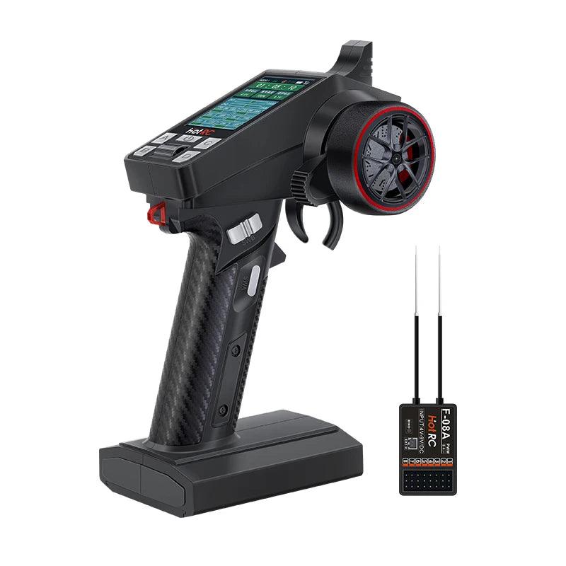 HOTRC CT-8A 8-channel remote control model vehicle and ship mixed control gun control remote transmitter receiver