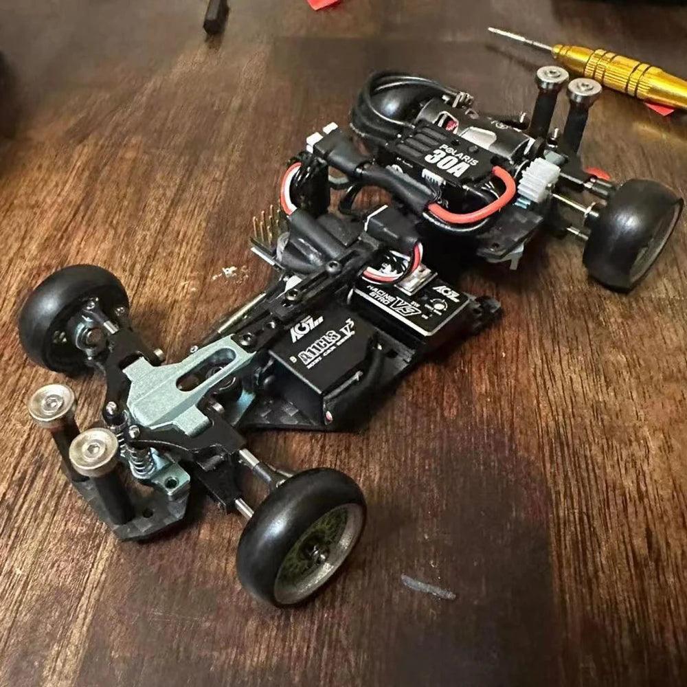 TG RACING RC Car RWD REar-drive Drift Racing Frame 1/24 1/28 Remote Control Vehicle An empty frame has been assembled