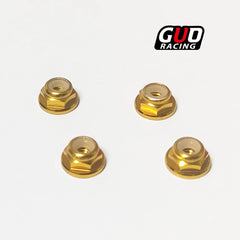 4.5mm Flange Lock Nut for Mini RC Wheels (MINI-Q, MINI-Z AWD, XRX, GLA, ATM) - Anti-Loosen
