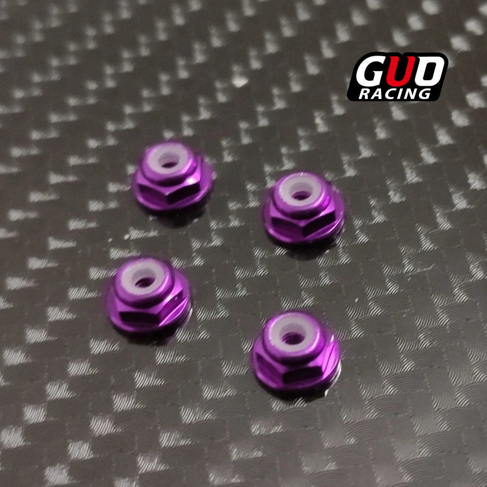 4.5mm Flange Lock Nut for Mini RC Wheels (MINI-Q, MINI-Z AWD, XRX, GLA, ATM) - Anti-Loosen
