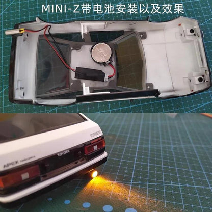 Simulated Inertial Flashing Exhaust Muffler LED Light for MINI-Q, MINI-D, WLtoys - CH3 Power