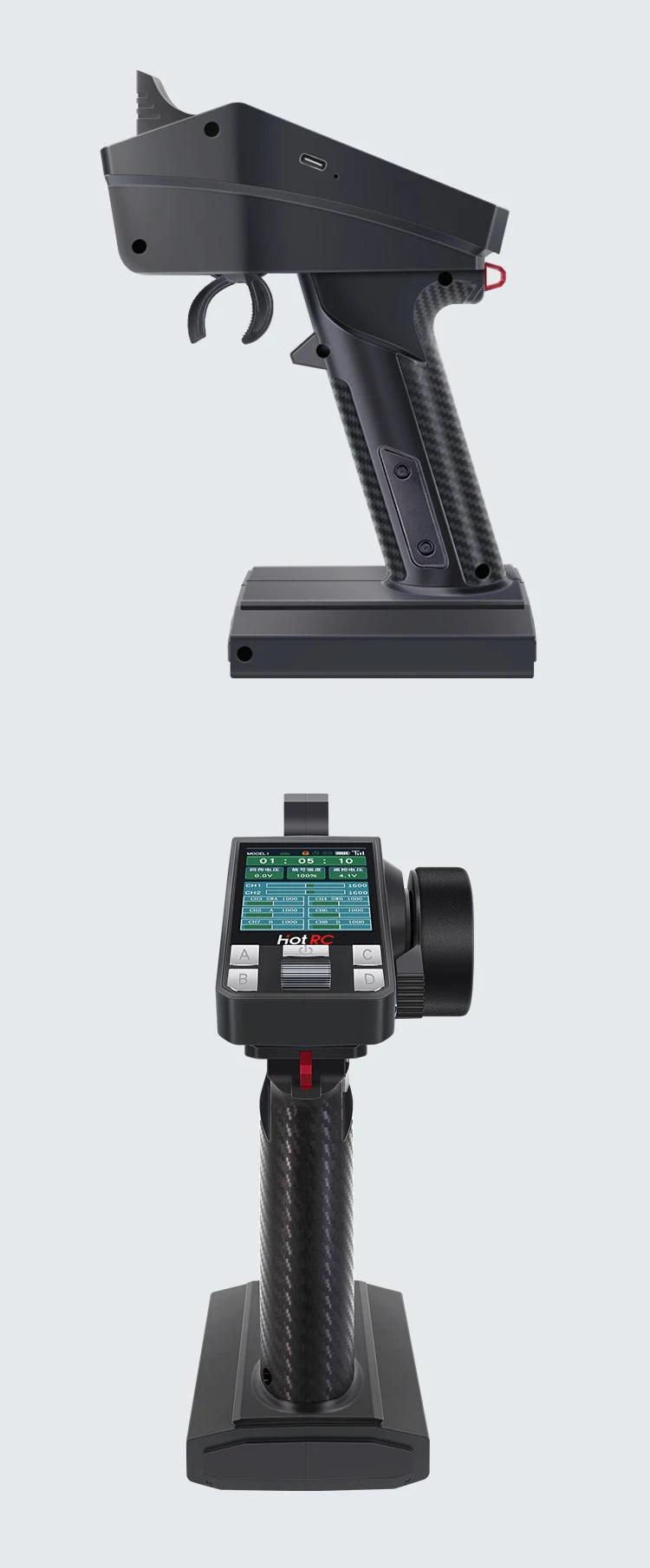 HOTRC CT-8A 8-channel remote control model vehicle and ship mixed control gun control remote transmitter receiver