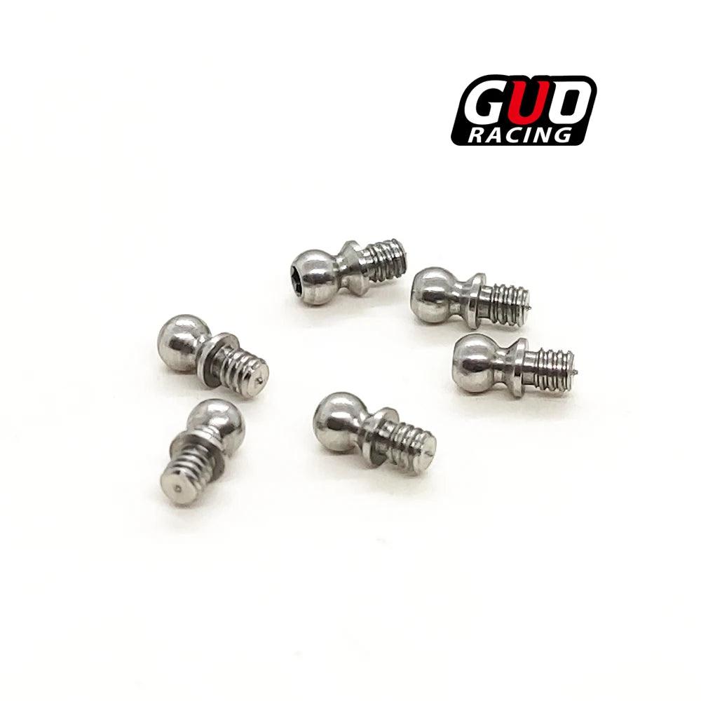 6Pcs/set 2.5mm Metal Ball Head for 1/24 1/28 TG Racing Rear Mosquito RC Car Upgrade Parts