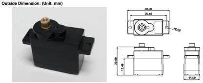 WLtoys K989 / K969 / 284131 5g Metal Gear Servo Upgrade for 1/28 Mini RC Car