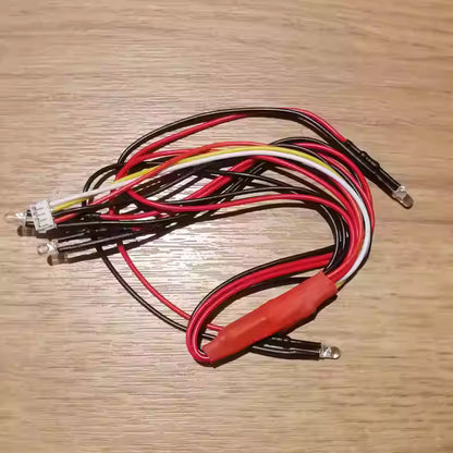 1/28 Mini RC Simple LED Light Set (2 Red, 2 White, 3mm Bulbs) for MINI-Q Brushed Integrated Version